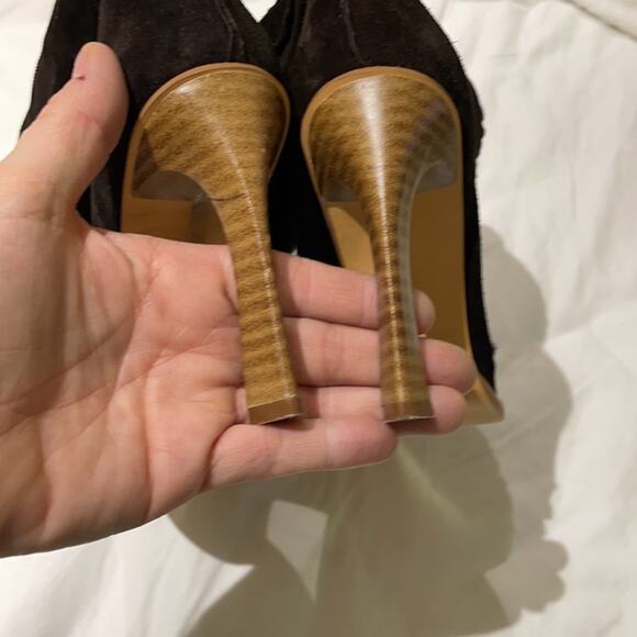 Rebels 8 chocolate suede fringe boot worn once - Picture 6 of 11